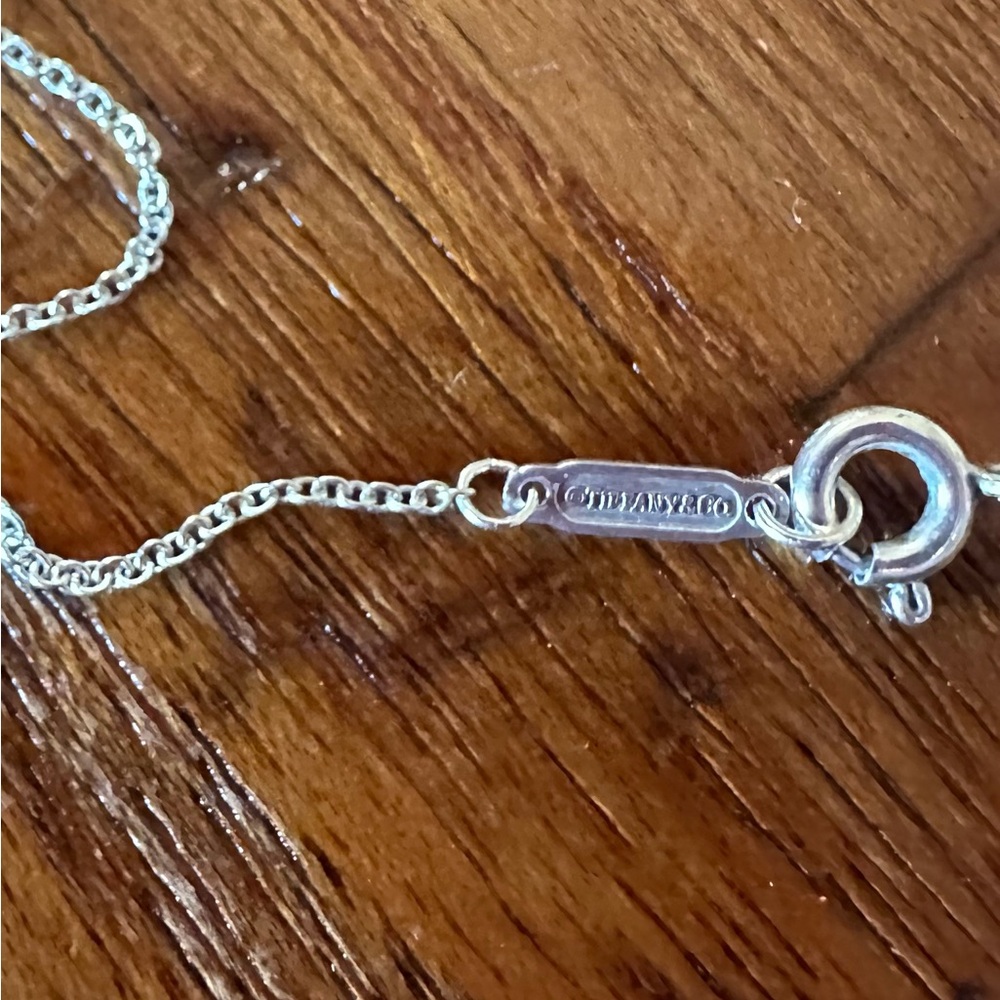 Tiffany & Co Silver Key Pendant Necklace - Silver Key Charm. - Picture 3 of 7